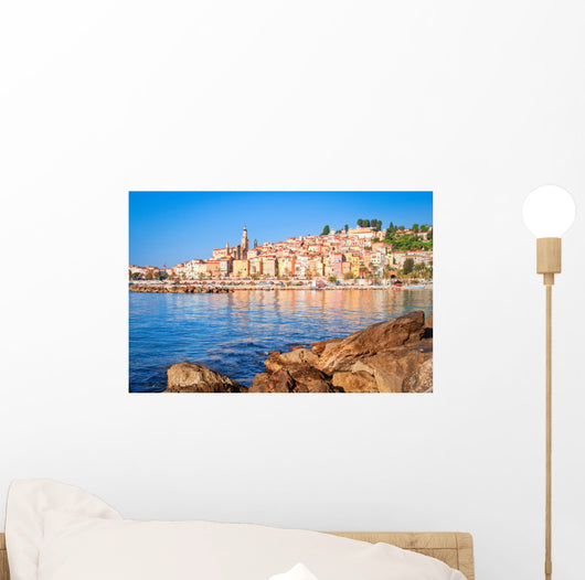 Provence Village Menton Ocean Wall Decal