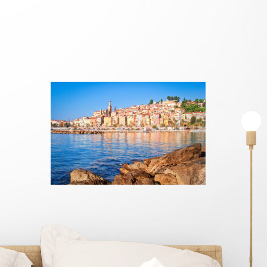 Provence Village Menton Ocean Wall Decal
