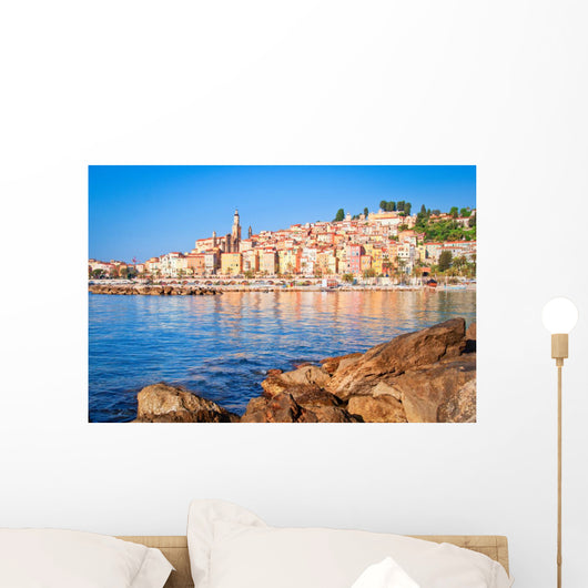 Provence Village Menton Ocean Wall Decal