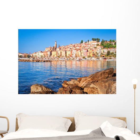 Provence Village Menton Ocean Wall Decal