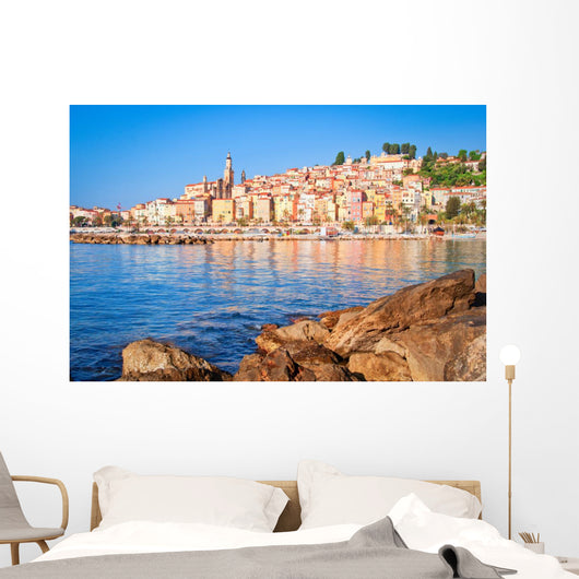 Provence Village Menton Ocean Wall Decal