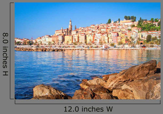 Provence Village Menton Ocean Wall Decal