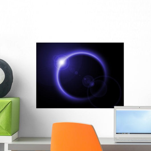 Midnight Blue Eclipse Wall Decal