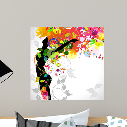 Summer Decorative Composition Wall Decal