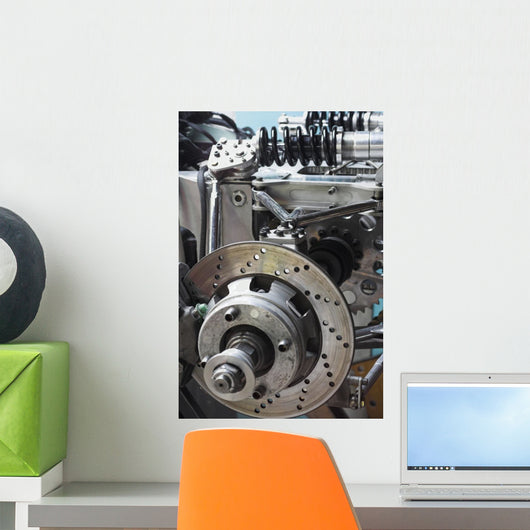 Racing Car Chassis Detail Wall Decal