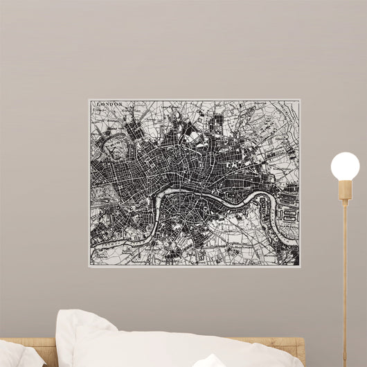 Historical Map London England Wall Decal