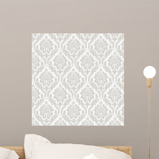 Seamless Damask Wallpaper Wall Decal