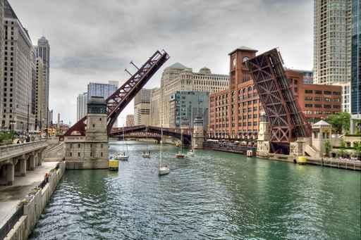 Clark Street Bridge Wall Decal