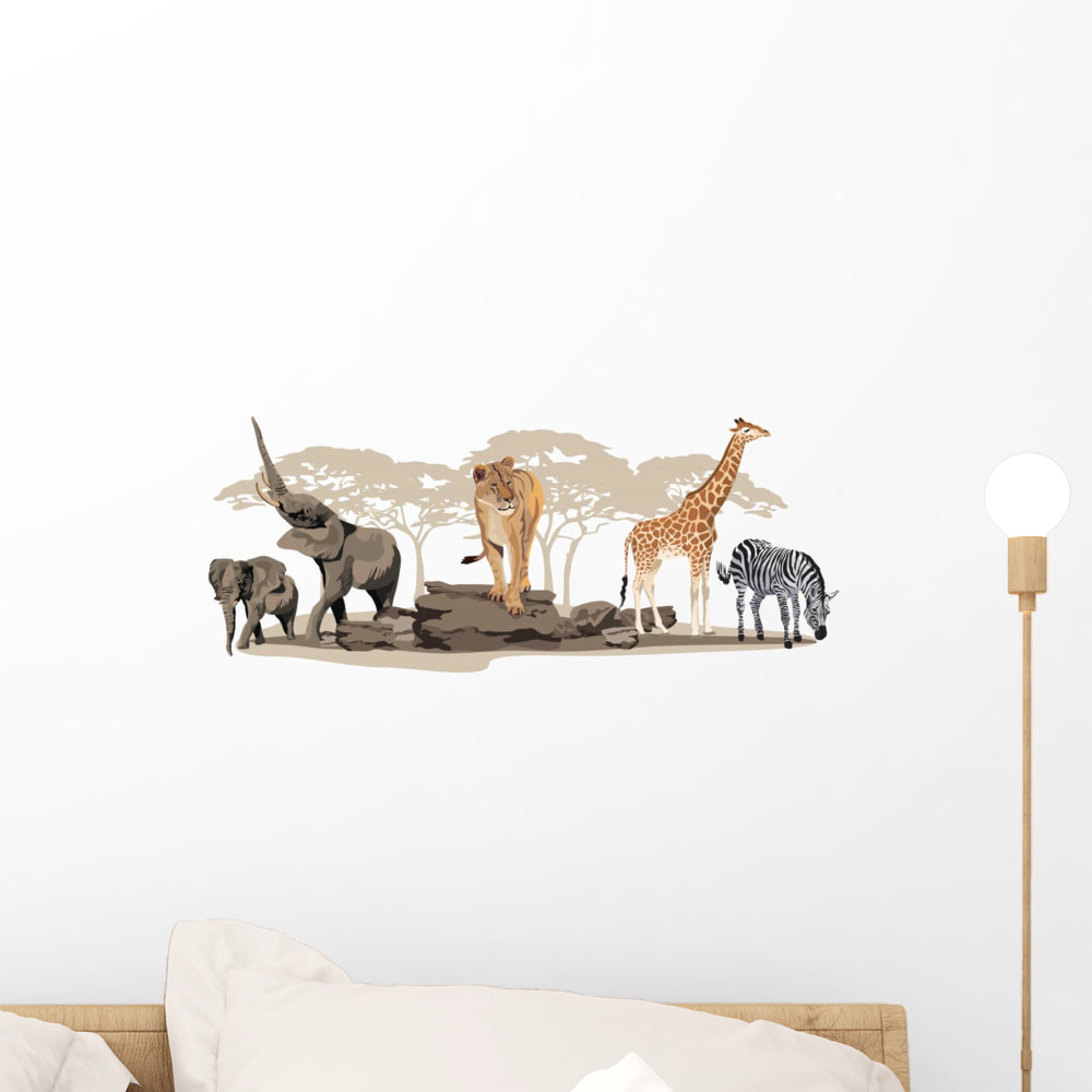 African Animals Wall Decal - WallMonkeys.com – Wallmonkeys