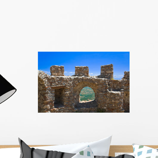 Ruins Old Fort Mystras Wall Decal
