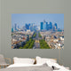 Avenue Charles Gaulle And Skyline Wall Decal