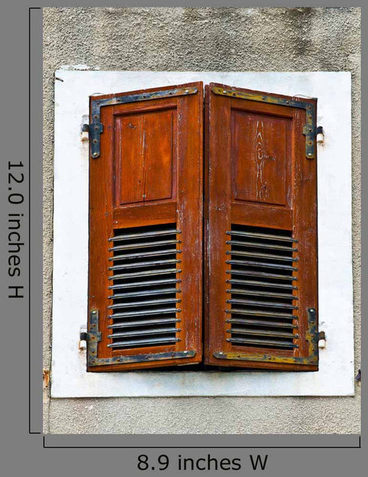 Wood Window Panels Wall Decal