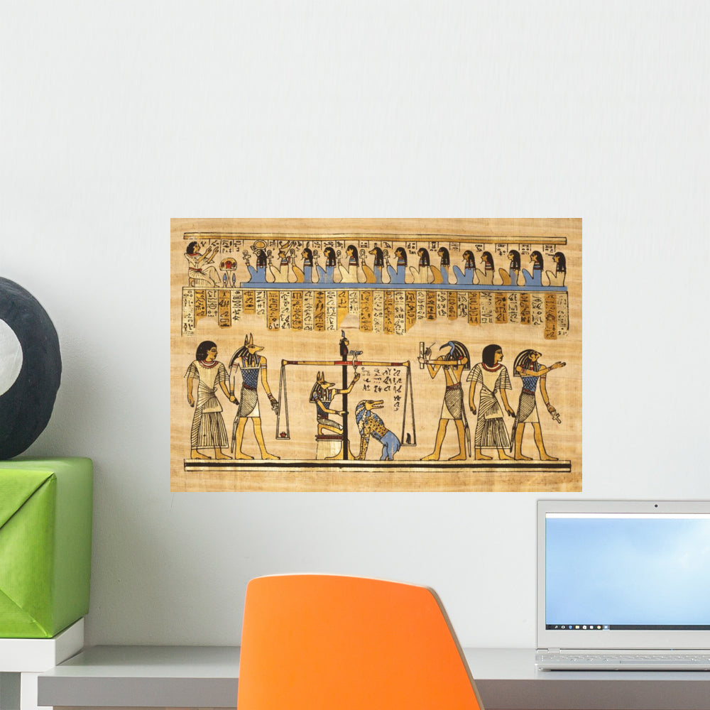 Egyptian Papyrus Depicting Gods Wall Decal - WallMonkeys.com – Wallmonkeys