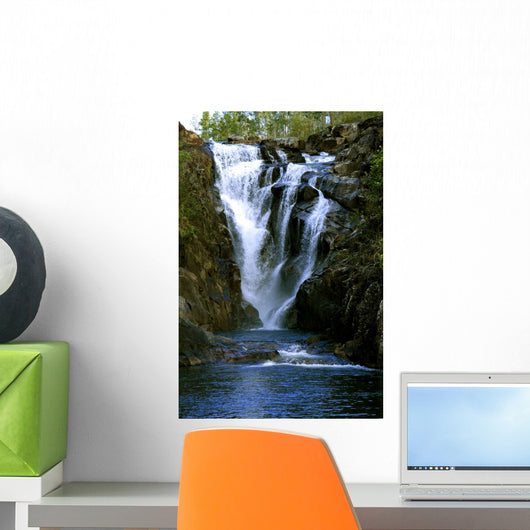 Big Rock Waterfall Wall Decal