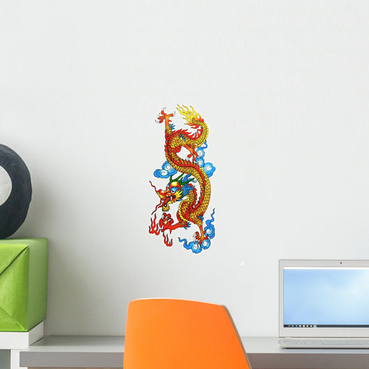 Colorful Chinese Dragon Wall Decal