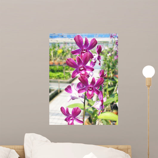 Magenta Flowers Wall Decal
