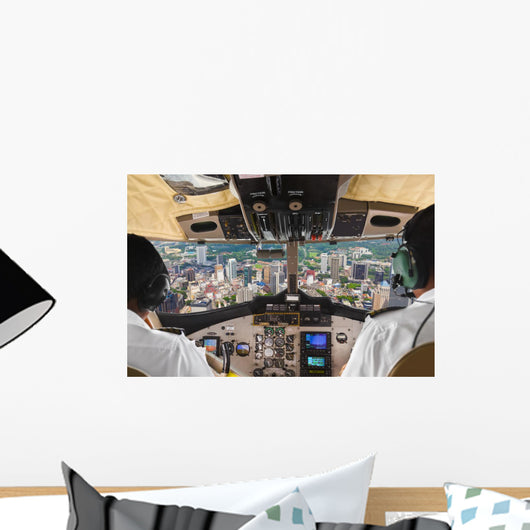 Pilots Plane Cockpit Wall Decal