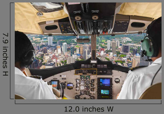 Pilots Plane Cockpit Wall Decal