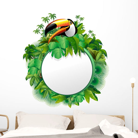 Tucano Sfondo Giungla-Toucan Jungle Wall Decal