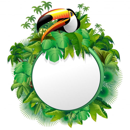 Tucano Sfondo Giungla-Toucan Jungle Wall Decal