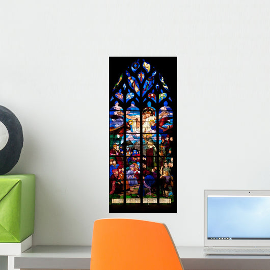 St. Malo Church Medieval Vitrage 4 Wall Decal