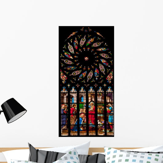 St. Malo Church Medieval Vitrage 3 Wall Decal