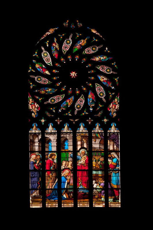 St. Malo Church Medieval Vitrage 3 Wall Decal