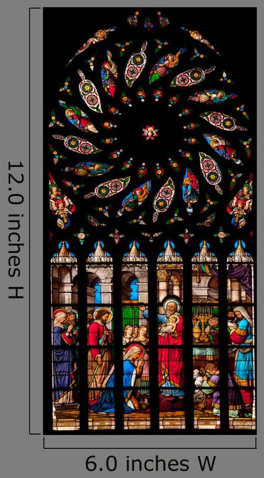 St. Malo Church Medieval Vitrage 3 Wall Decal