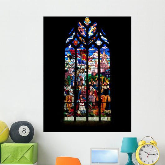 St. Malo Church Medieval Vitrage 1 Wall Decal