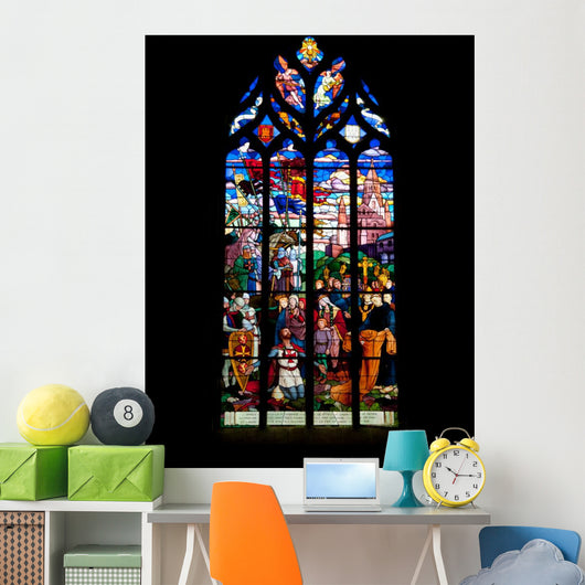 St. Malo Church Medieval Vitrage 1 Wall Decal