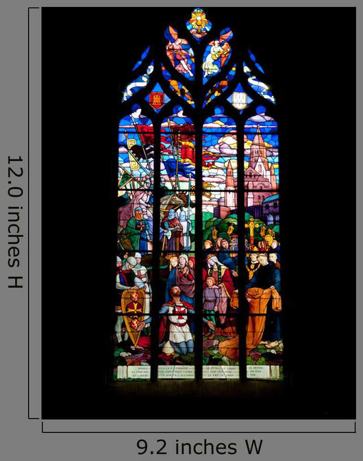 St. Malo Church Medieval Vitrage 1 Wall Decal