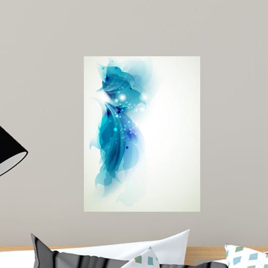 Abstract Blue Elements For Wall Decal