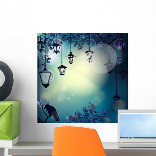 Mystic Night With Tree Wall Decal