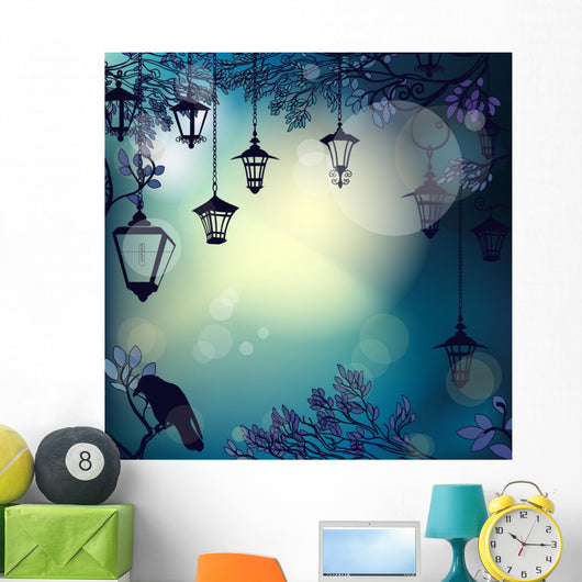 Mystic Night With Tree Wall Decal