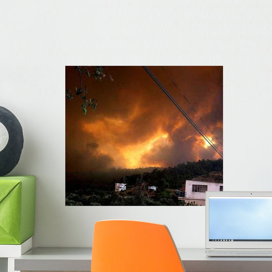 Forest Fire Wall Decal