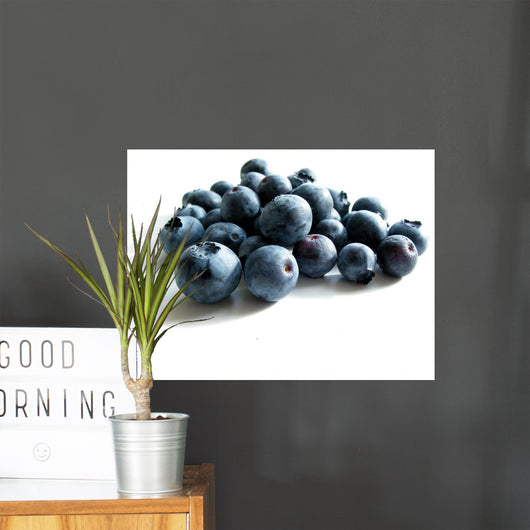 Blueberries White Wall Decal