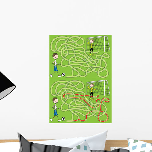 Football Maze Wall Decal