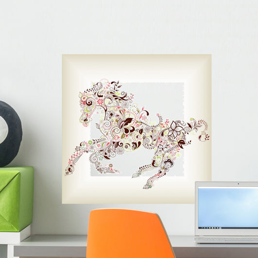 Abstract Horse Wall Decal