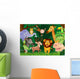 Group of Animals Cartoon Wall Decal
