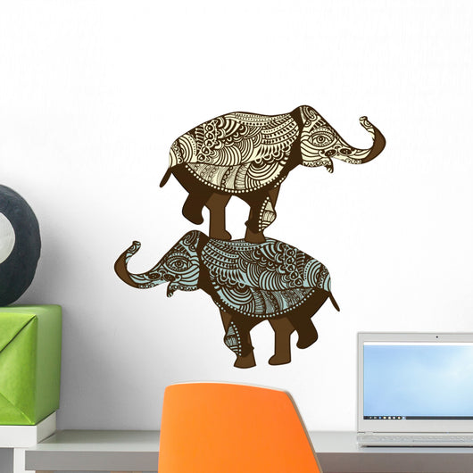 Elephants Vintage Wall Decal