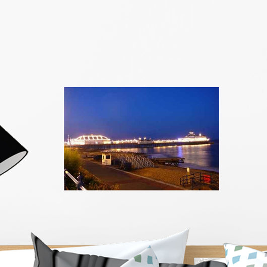 Eastbourne Pier England Night Wall Decal