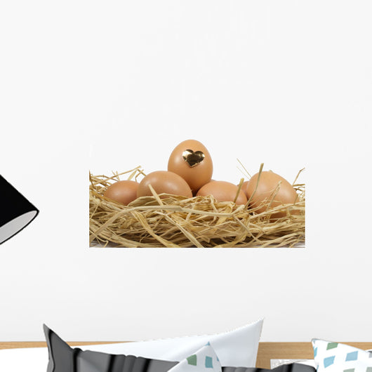 Heart Egg Front Wall Decal