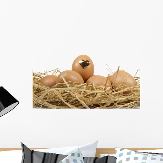Heart Egg Front Wall Decal