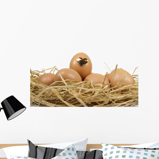 Heart Egg Front Wall Decal