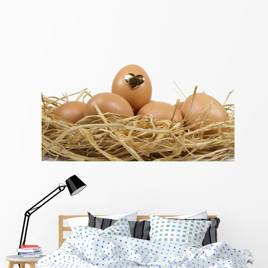 Heart Egg Front Wall Decal