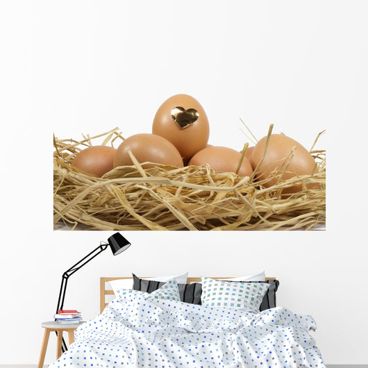 Heart Egg Front Wall Decal