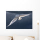 Snowy Owl Flight Against Clouded Sky Wall Decal