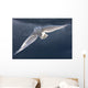 Snowy Owl Flight Against Clouded Sky Wall Decal