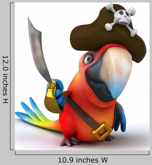 Pirate Parrot Wall Decal