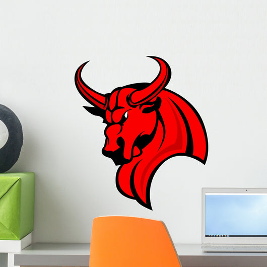 Mascot Bull Vector Graphic Wall Decal